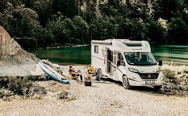 Wohnmobil am See