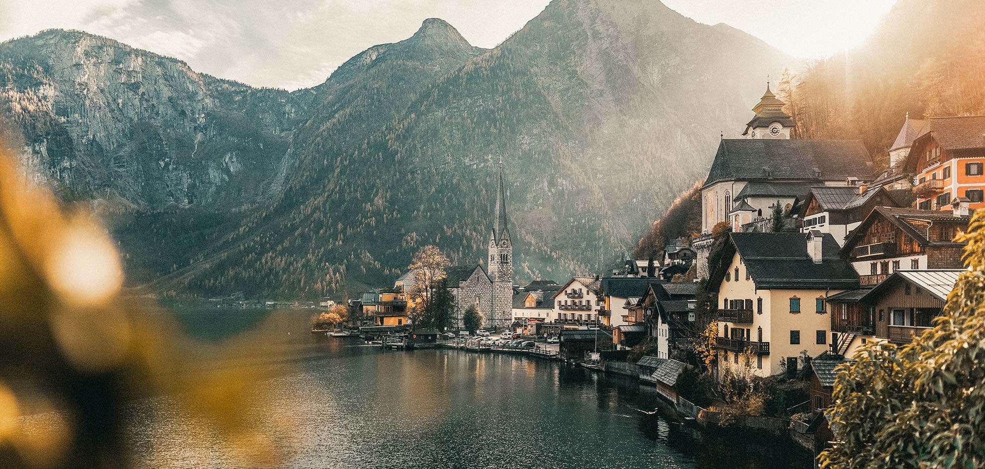 See in Österreich am Abend