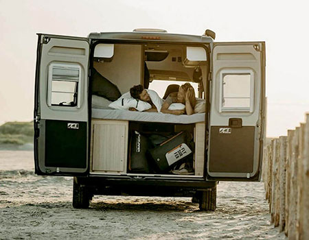 Wohnmobil am Strand