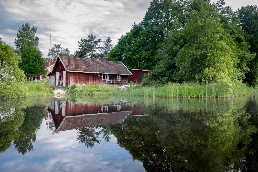 Kleines Schwedenhaus am See