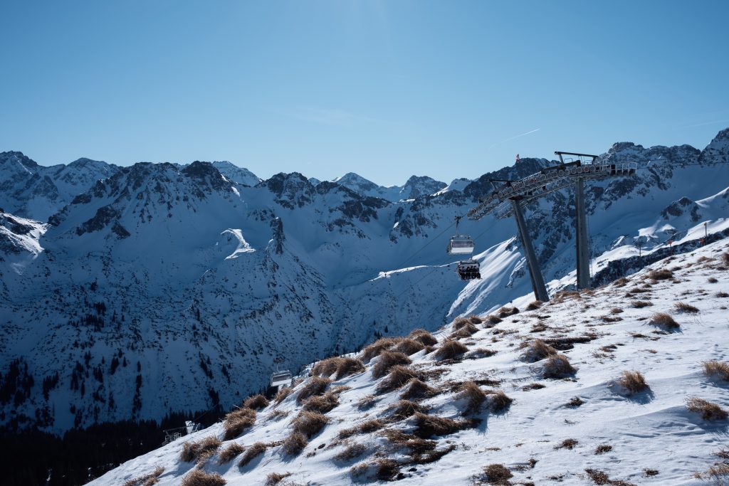 Wintercamping Bayern- das Skigebiet in Oberstdorf