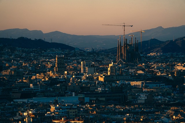 Wintercamping Spanien - Aussicht über Barcelona