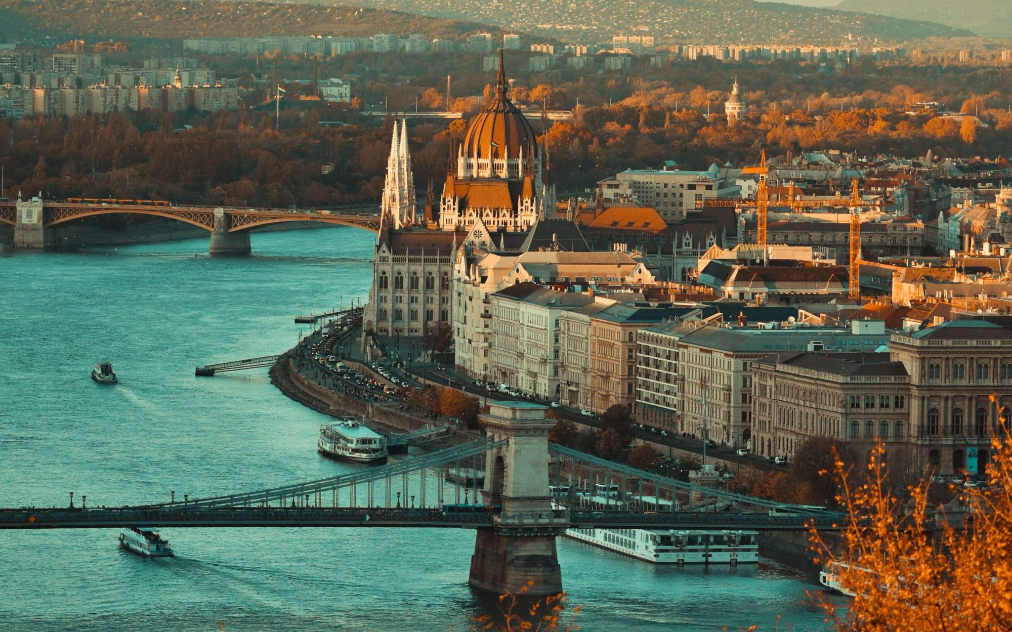 Blick auf Budapest und die Donau