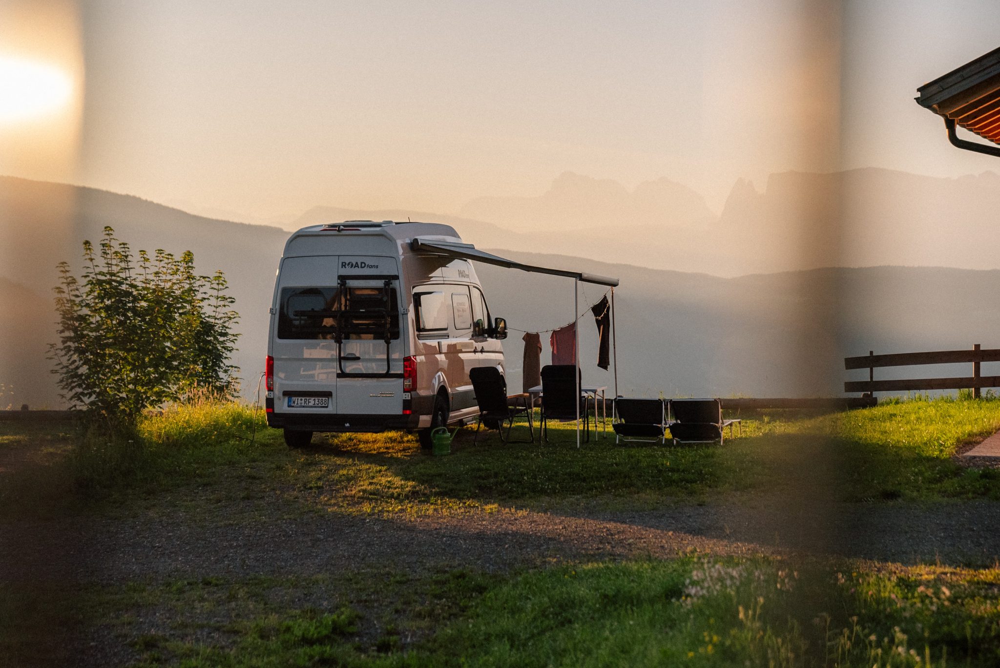 Camping Polen - Wohnmobil an Klippe