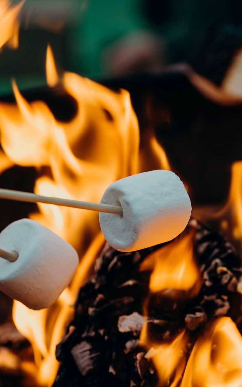 Lagerfeuer mit Marshmallows