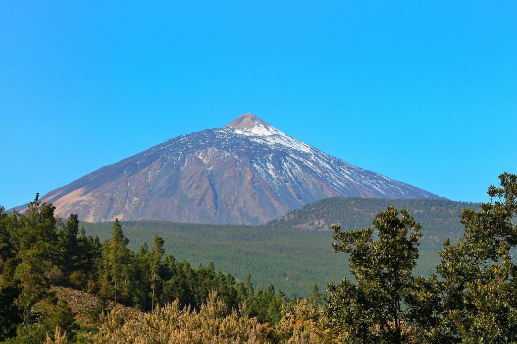 Campingplätze Teneriffa - Blick auf den Vulkan "Teide".