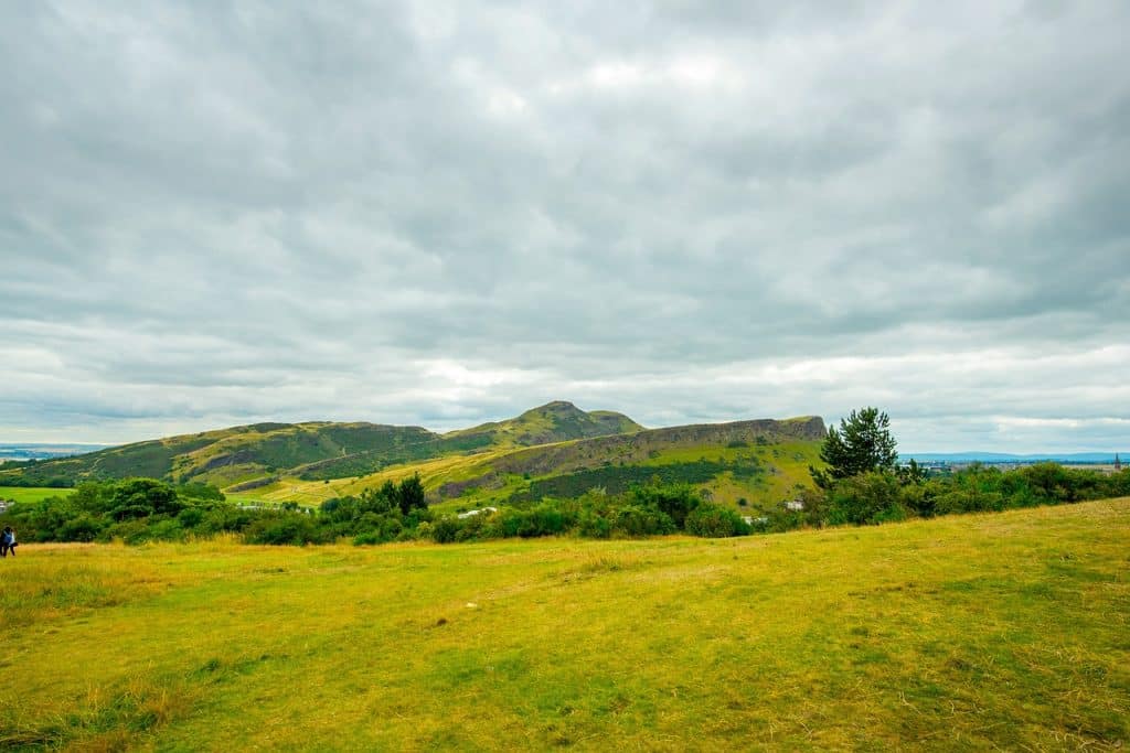 Camping Edinburgh - Blick auf die Landschaft in Edinburgh.